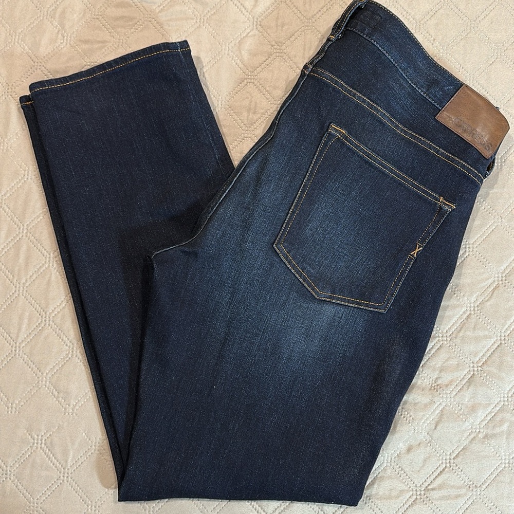 Express 4-Way Stretch Classic Straight Jeans.